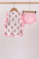 Pink carousel print ruffle bloomer set