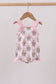 Pink carousel print ruffle bubble