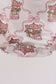 Pink carousel print ruffle bubble