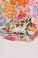 Summer floral print ruffle bubble