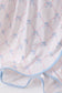 Blue bow ribbon print dress