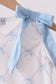 Blue bow ribbon print dress