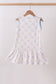 Blue bow ribbon print dress