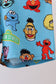 Blue character bamboo pajama set