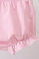 Pink puppy floral ruffle bloomer set