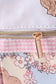 Pink puppy embroidery backpack