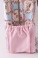 Pink puppy embroidery backpack