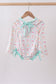 Green castle cream ruffle rashguard