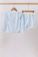 Blue crab applique plaid 2pc rashguard set