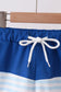 Tuna embroidery swim trunks