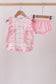 Pink bow castle ruffle bloomer set