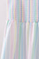 Rainbow stripe smocked dress