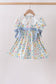 Blue Floral Lace Dress