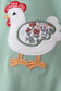 Sage Chicken Applique Bubble