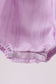 Lavender Smocked Embroidered Bow Jacquard Bubble