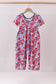 Blue Floral Bamboo Jumpsuit