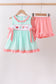 Green Marine Embroidered Jacquard Set