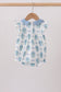 Blue Retro Floral Bubble