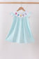 Blue Umbrella Smocked Dress