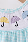 Blue Umbrella Smocked Dress