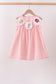 Pink Princess Embroidered Jacquard Dress
