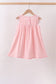 Pink Princess Embroidered Jacquard Dress