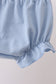 Blue Sailboat Smocked Bloomer Set