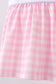 Pink Cow Plaid Embroidered Bloomer Set