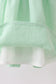 Blue Tractor Applique Seersucker Dress