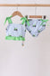 Blue Tractor Stripe UPF Swim Set