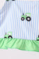 Blue Tractor Stripe UPF Swim Set