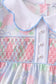 Blue Hydrangea Smocked Pearl Dress