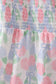 Blue Hydrangea Smocked Women Dress