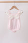 Pink Plaid Bow UPF Swim One-Piece