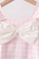 Pink Plaid Bow UPF Swim One-Piece