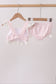 Pink Plaid Bow UPF Swim Set