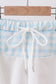 Blue Plaid UPF Swim Set
