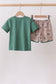 Green Mallard Embroidered Set