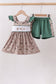 Green Mallard Embroidered Set