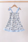 Blue Beach Smocked Dress