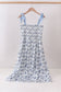 Blue Beach Smocked Women Dress