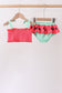 Red Watermelon Smocked UPF Swim Set
