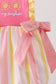 You're my sunshine Stripe Embroidered Bow Bubble