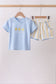 You're my sunshine embroidery Stripe Set