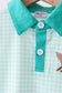 Green Mallard Plaid Embroidered Set