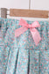 Pink Bear Floral Applique Skorts Set