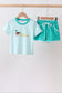 Green Mallard Embroidered Set