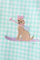Mint Puppy Plaid Embroidered Set