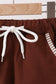 Brown Bear Stripe Embroidered Set