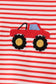 Red Stripe Car Embroidered Set